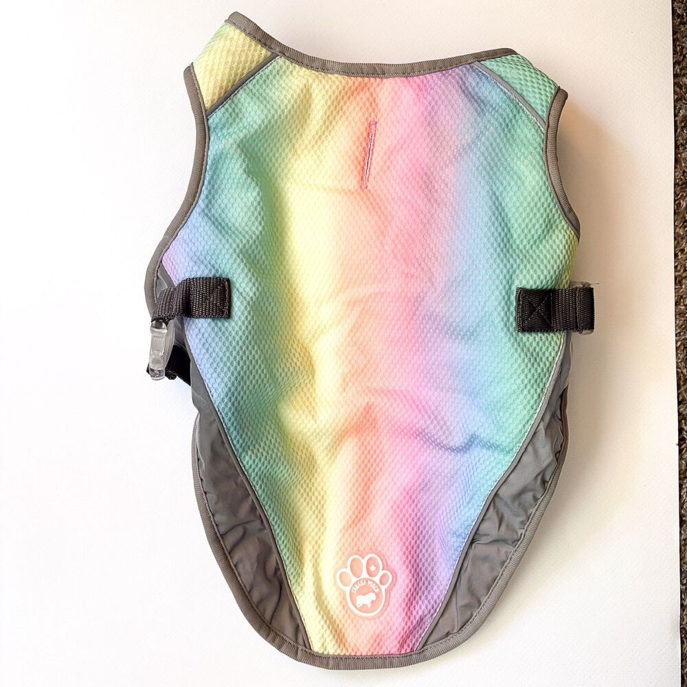 Canada Pooch 16 Dog Coat Jacket Medium Girl Colorful Pastel NWOT